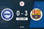 巴萨3-0完胜阿拉维斯 莱万32分钟戴帽&11场12球 拉菲尼亚助攻双响