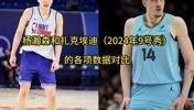 杨瀚森和9号秀扎克埃迪各项数据对比，静态天赋不如但有一手策应